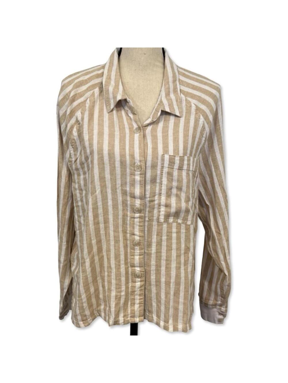 Universal Thread NWT Striped Linen Blend Shirt - Size L